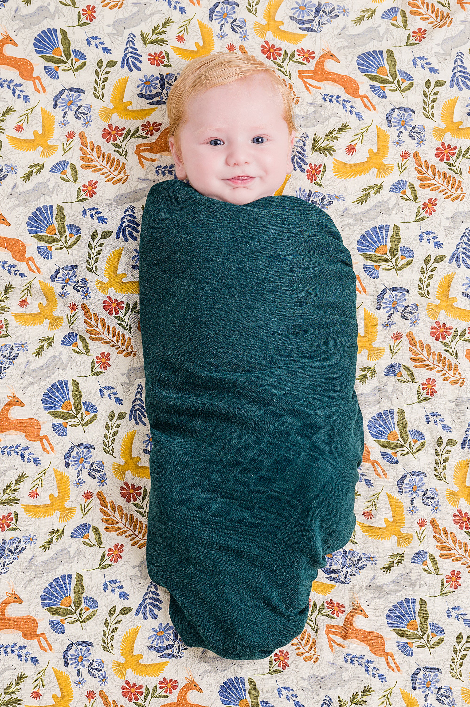 DockATot Swaddle - Woodland / Deep Teal