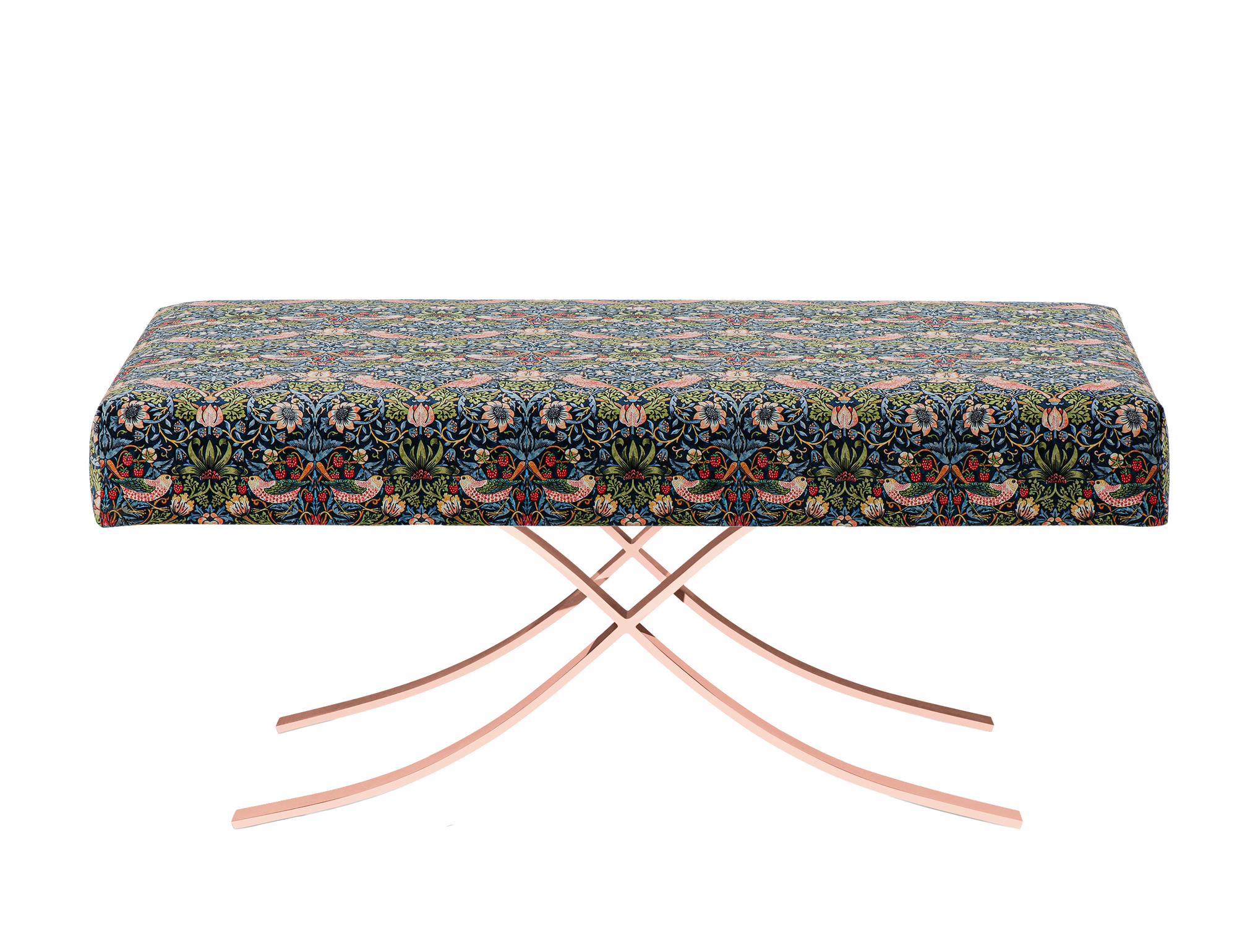 Strawberry Thief Rectangular Ottoman